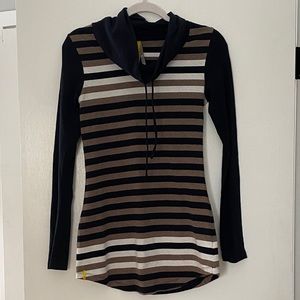 Lole Cowl Neck Striped Tunic